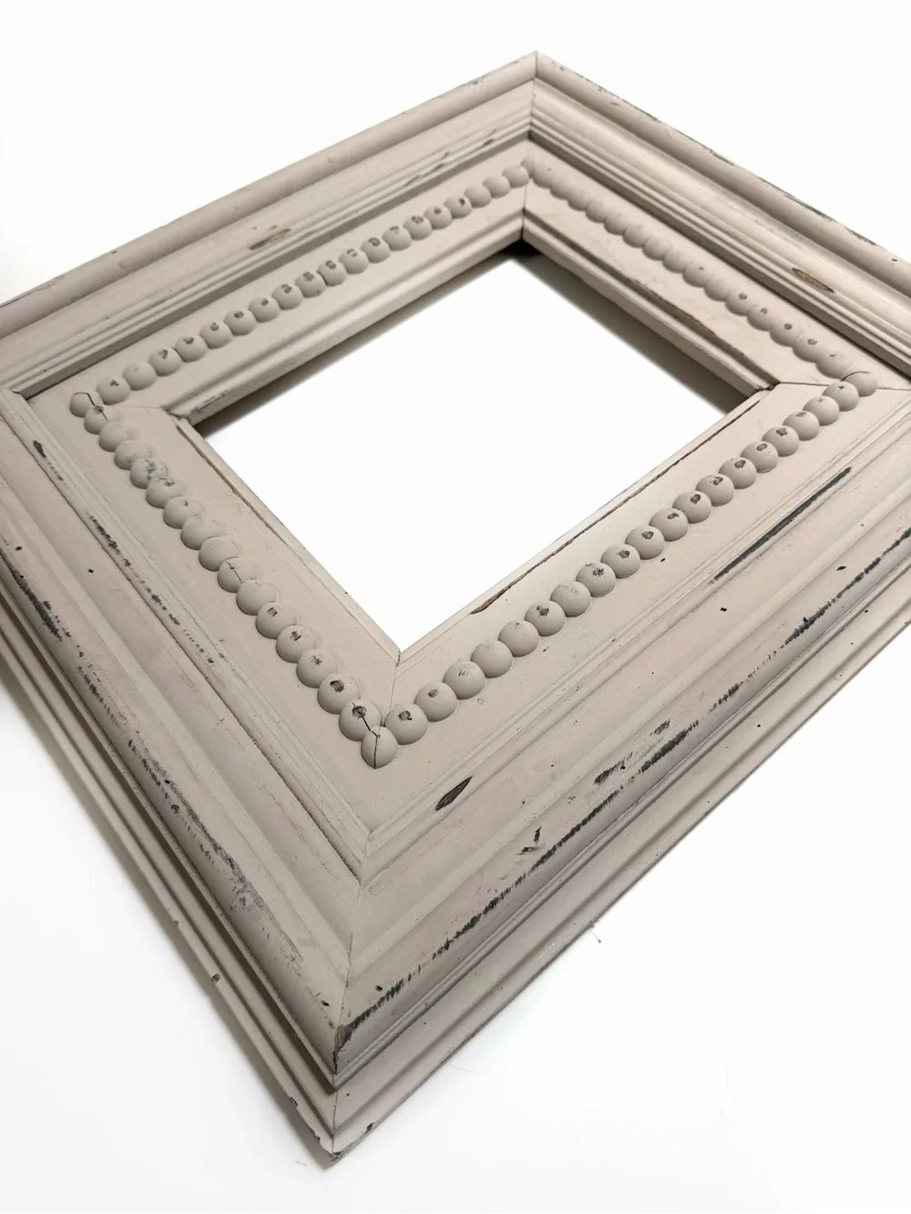 Large Beaded Wood Frame